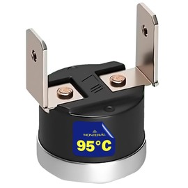 Thermostat with Fixed Interruption NC Temperature Limiter 95°C Vertical Fastons 6.3 mm MONTERAL