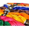 Large Metallic Skeins 10 Coloured Hand Embroidery Thread skeins Floss