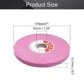 Utoolmart Bench Grinding Wheels Chrome Corundum 100 Grit for Surface Grinding Sharpening Hard Alloy Tools 1pcs