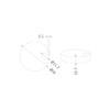 nuie TSC102 Accessory Modern Bathroom Toilet Seat Cover Caps, 70