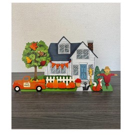 Roeda Brighten Your Life 14712m Mini Fall Word with Oak Leaf Accents with Front Porch Decor Set of 3 Assorted Harvest Autumn Magnets Made in USA