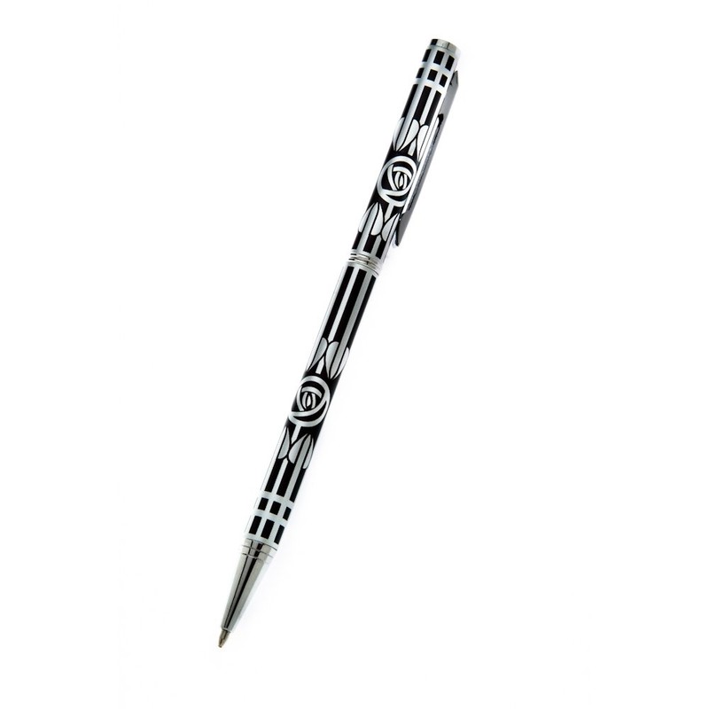 Pen & Letter Opener Set with Mackintosh Silver & Black