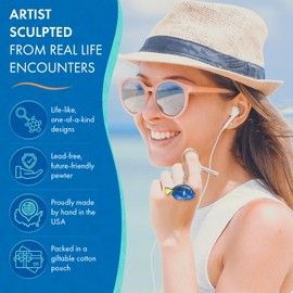 Shark Tooth Keychain Shark Tooth Keyring- Tiger Shark Tooth Key Chain | Shark Tooth Charm Keychain | Shark Tooth Necklace Keychain | Gifts for Shark Lovers | Sea Life Key Chain | Scuba Gifts