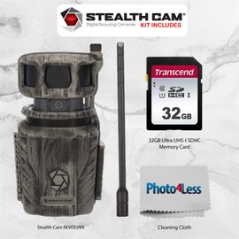 Stealth Cam Revolver 360-Degree Cellular Trail Camera Bundle with 32GB SD Memory Card