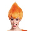 ワッキー トロールズ ウィッグ オレンジ 大人用 Orange Wacky Wig - Adult