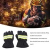 Firefighter Gloves Flame Resistant Soft Comfortable 27cm Length Safety Working