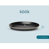 KooK Salad Plates, Ceramic Round Dishes for Appetizers and Desserts,