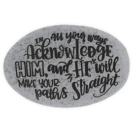 Angelstar Proverb Pocket Stone-Acknowledge Him, Multicolored