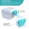 ARGOMAX Leak Proof Denture Bath Cup, Portable Soaking Denture Box,