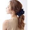 VINGTAINE H-602-BK Classy Ribbon, Banana Clip, Hair Accessories, Black