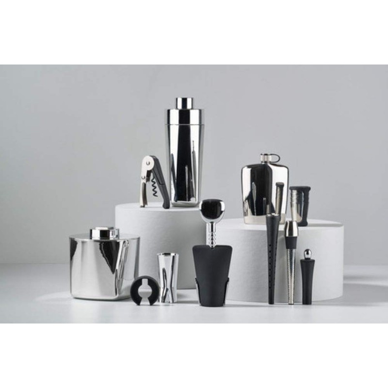 Zone Denmark Rocks Ice Bucket with Tongs Diameter 13 x