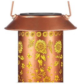 Solar Lantern Outdoor Lights,Waterproof Solar Lights with Wall Mount Kit, Hanging Solar Lights for Gardens, Porches and Hedges(Butterfly)