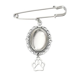 Wedding Bouquet Brooch Dog Memorial Gifts for Loss of Pet Dog for Family Friends Wedding Bouquet Photo Charms Pin for Flower Bouquet Pins for Son Daughter Graduation Cap Photo Charm Pin