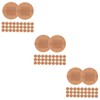 Minkissy 3sets Elastic Fabric Bandage Round Care Patch for Small Wounds 100pcs*3