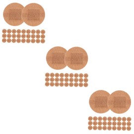 Minkissy 3sets Elastic Fabric Bandage Round Care Patch for Small Wounds 100pcs*3