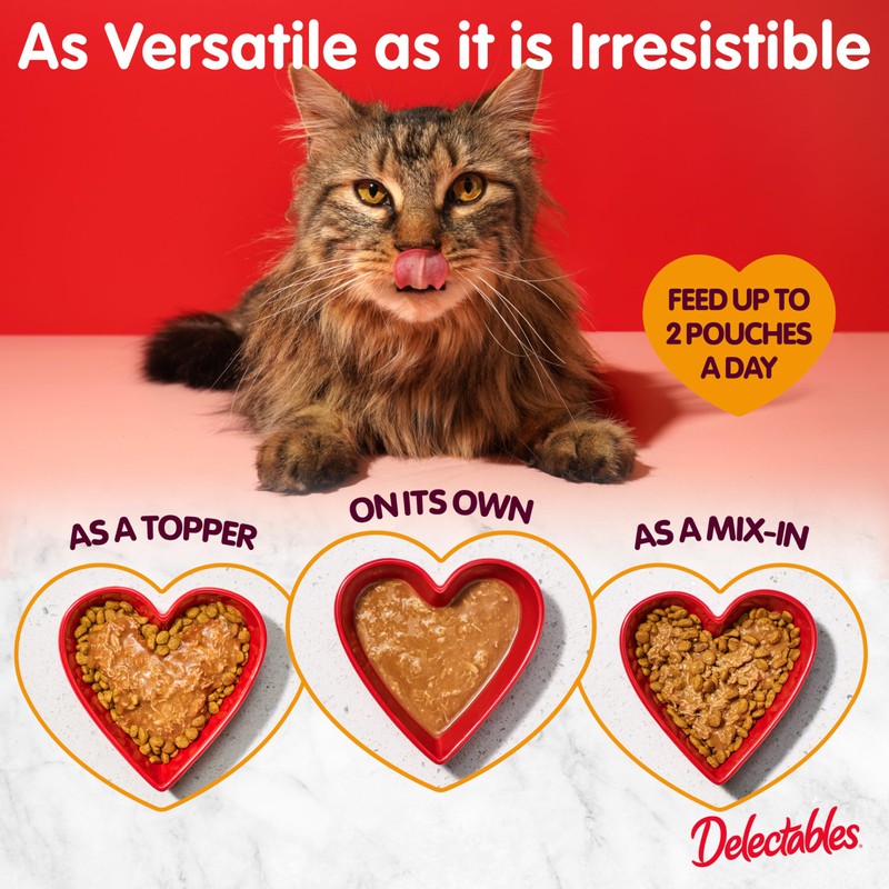 Hartz Delectables Bisque Lickable Wet Cat Treats with Tuna &