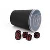 WeLoveDice DiceCupFlex Flexible Dice Cup with Lid Including 5 Dice