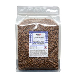 Aquatic Provisions Tilapia Staple XL Growth Blend 2.5 lbs, Floating 5.5mm Pellets Fish Food