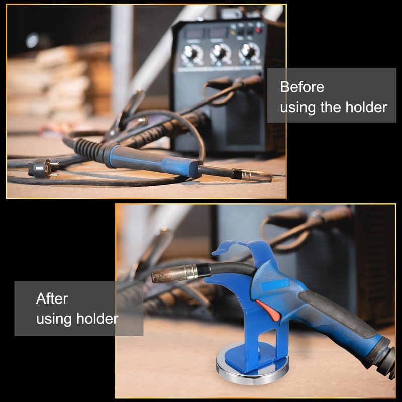sourcing map MIG Welding Torch Holder with Magnetic Base Welding