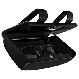 Car Sunglass Holder for Visor, Black ABS Glasses Holder Clip with Detachable Hooks, Space-Saving Card Holder, Compact and Quality Fits Most Cars, Available in 3 Colors