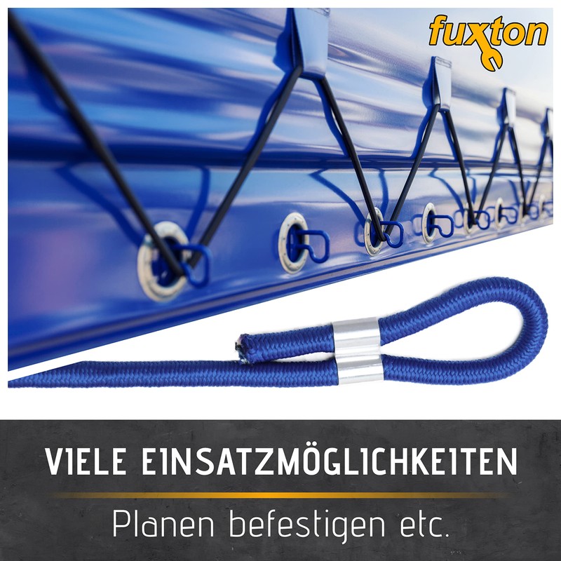 fuxton 25 x Professional Rope Clamps 6 mm Aluminium Choke