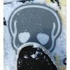 Toejamr Snowboard Stomp Pad - Large Skull - Gray