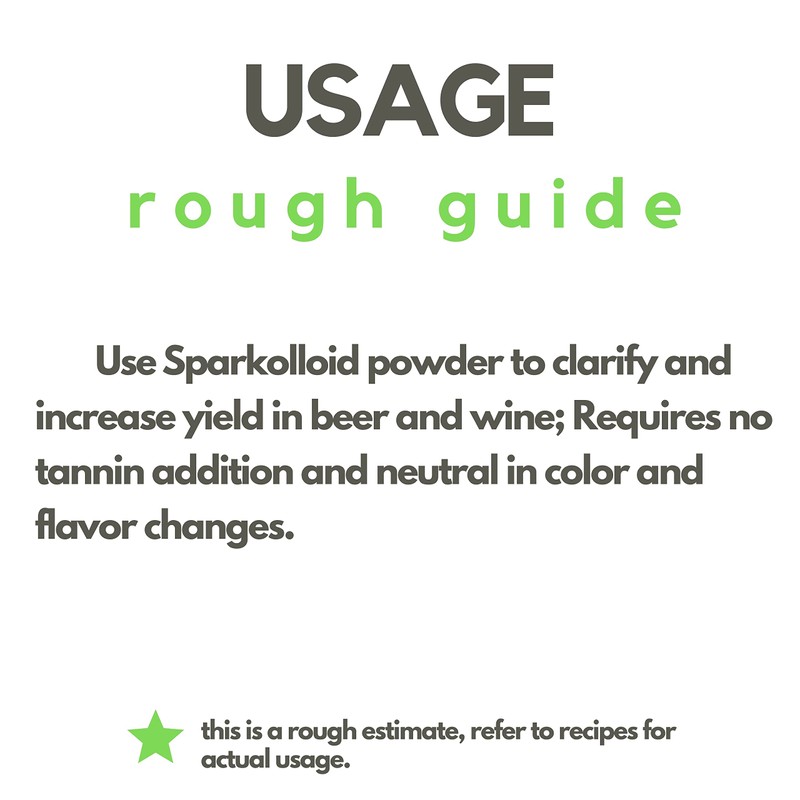 Sparkolloid Powder (100g) | Packed in Canada| Fining Agent| Increase