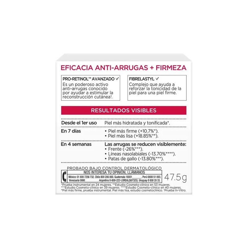 LOréal Revitalift Crema Anti Arrugas Anti-Wrinkle Moisturizer, 50 ml