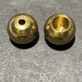 BALL VINTAGE 3/4”INCH SOLID BRASS PULL CHAIN BALL FOR #6 CHAIN