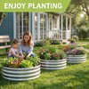 AHEONLAR 3Pack 2x2x1 ft Round Galvanized Raised Garden Bed Kit