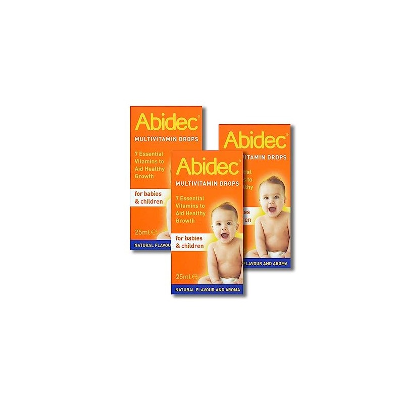 Abidec Multivitamin Drops for Children and Babies- 3 Pack