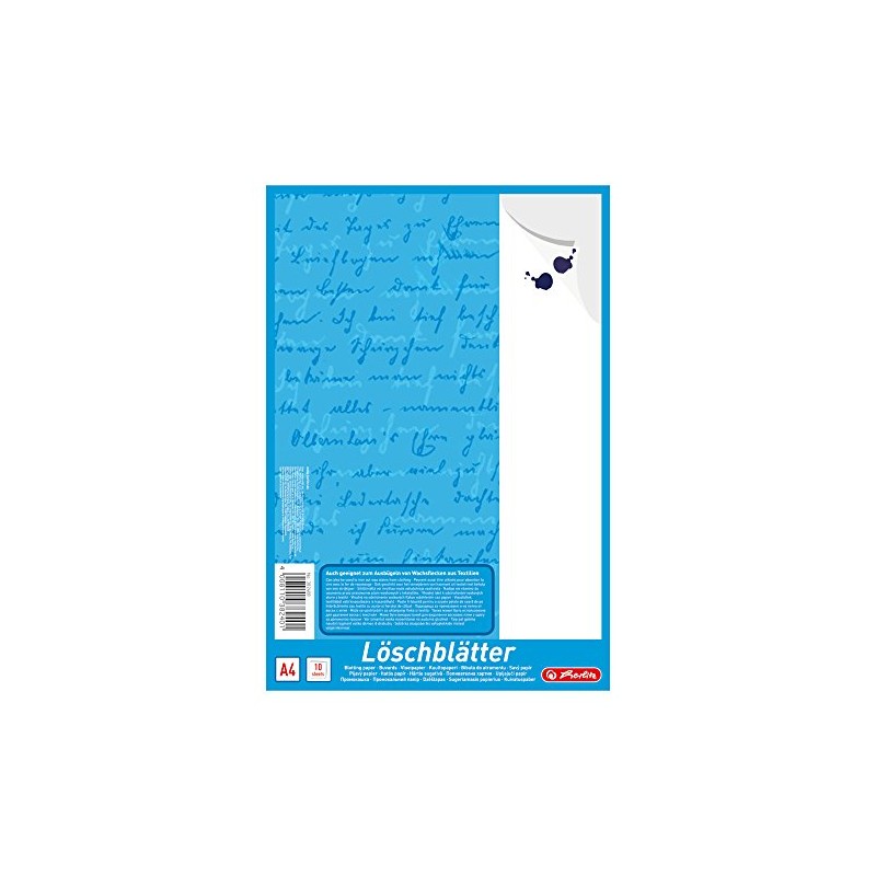 Herlitz 382408 A4 Blotting Paper 10 Sheets a4
