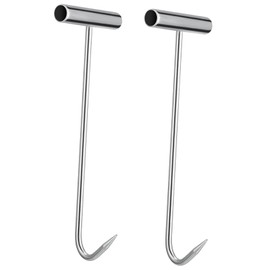 HAWILLOSCH 2pcs Manhole Cover Lifting Hooks Pull Hooks for Easy Access to Manhole Covers Grates Doors Versatile Lifter Tool for Drainage and Heavy Loads