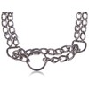 Nobby Chains Choker Two Rows Chrome, 45 cm/ 2.5 mm