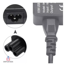 Importeek 5pz Cable Corriente Fuente Poder Trifasico Cargador Laptop