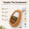 Zasle Handmade Crochet Cat Toy, Catnip & Crinkle Drumstick, 2