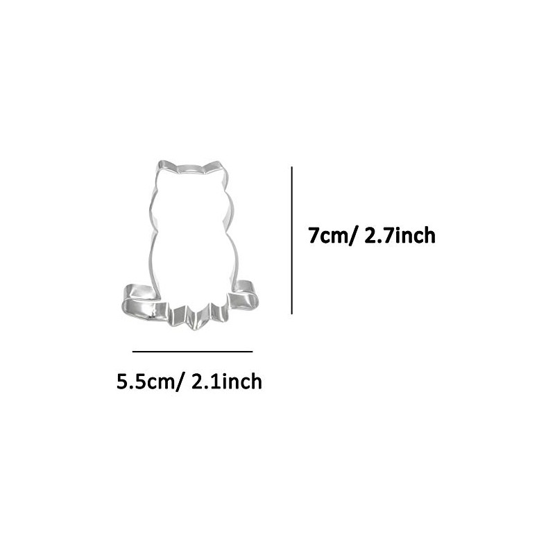 WJSYSHOP Owl on Tree Shaped Cookie Cutter
