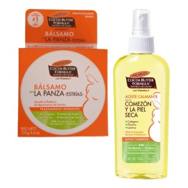 Pack Aceite Crema Bálsamo Prevenir Estrías En Embarazo Envio