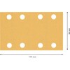 Bosch Accessories 2608901663 Sandpaper for Orbital Sander Grit (Num) 120