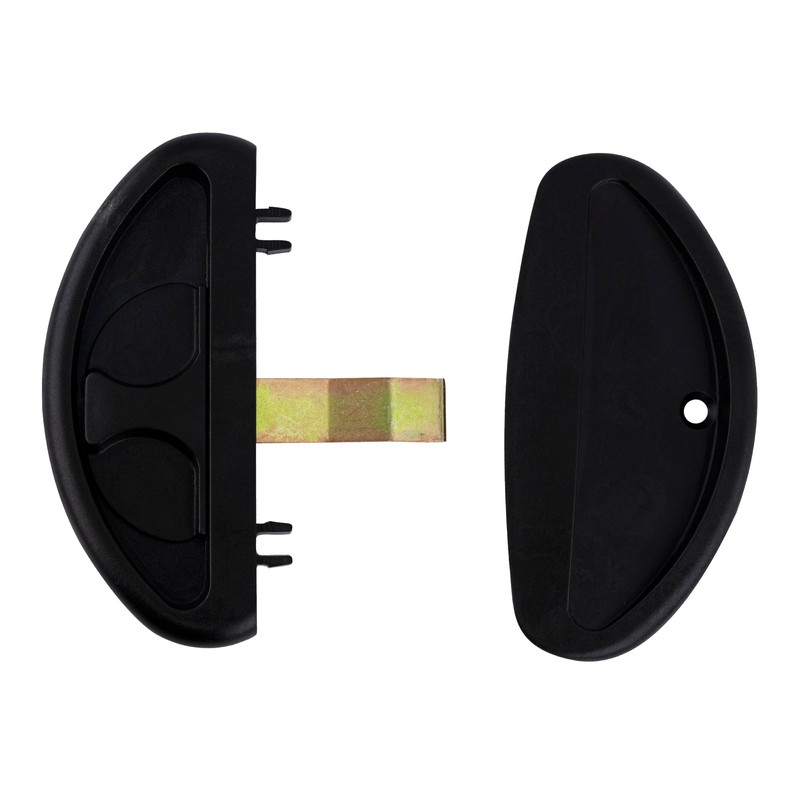 CRL A255 Black Sliding Screen Door Latch and Pull