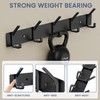 evory Coat Rack Wall Mounted,5 Coat Hooks for Hanging Coats,Metal