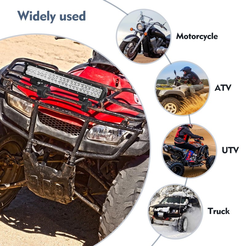Light Bar Mounts, 2PCS Heavy Duty Clamp Kit for 0.75"