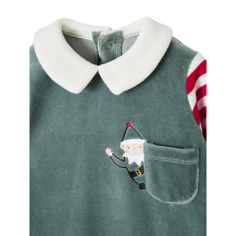 Vertbaudet Baby Romper and Hat Set, Gnome Costume Fir 80