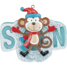 American Greetings Son Monkey 2014 Carlton Heirloom Ornament