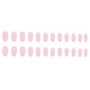 JUSTOTRY Pack of 24 Nude Coffin Nails for Sticking, Medium,