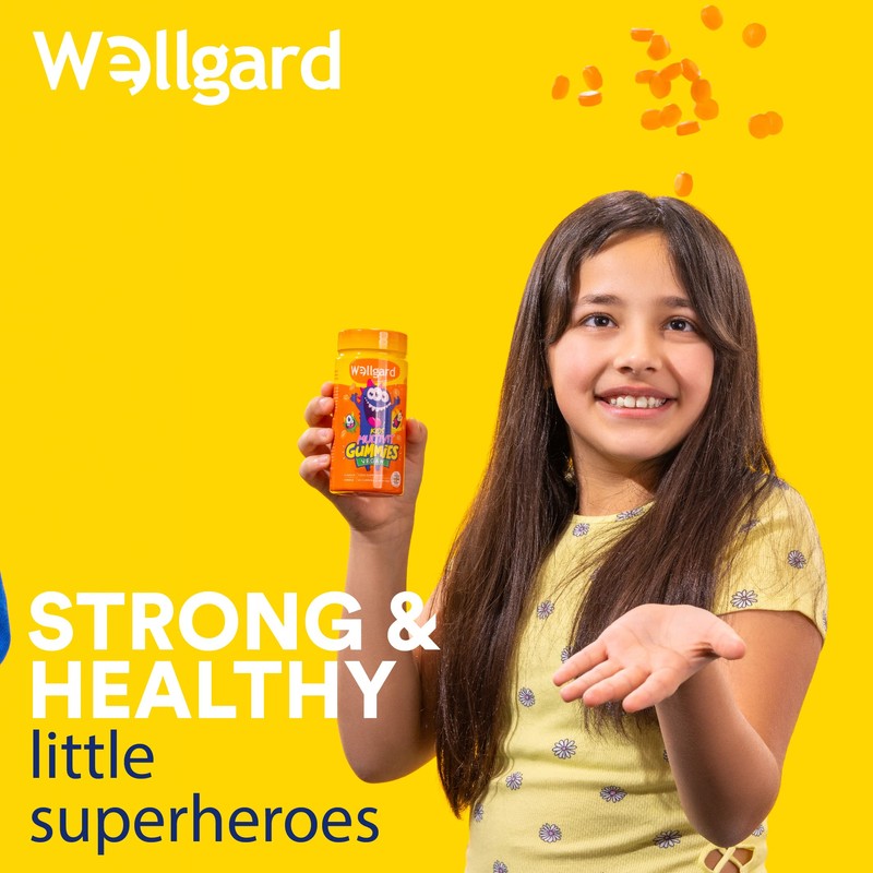 Wellgard Vegan Childrens Vitamins, Kids Multivitamin Gummies - Kids Vitamins