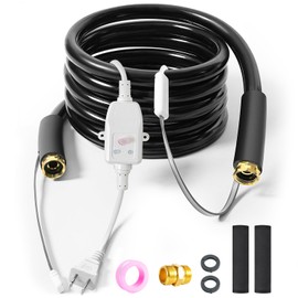 15FT Heated Water Hose for RV with GFCI,-40°F Antifreeze Insulated Drinking Water Hose Contains No Lead, No BPA- 5/8” Inside Diameter for Camper Home Garden-Black