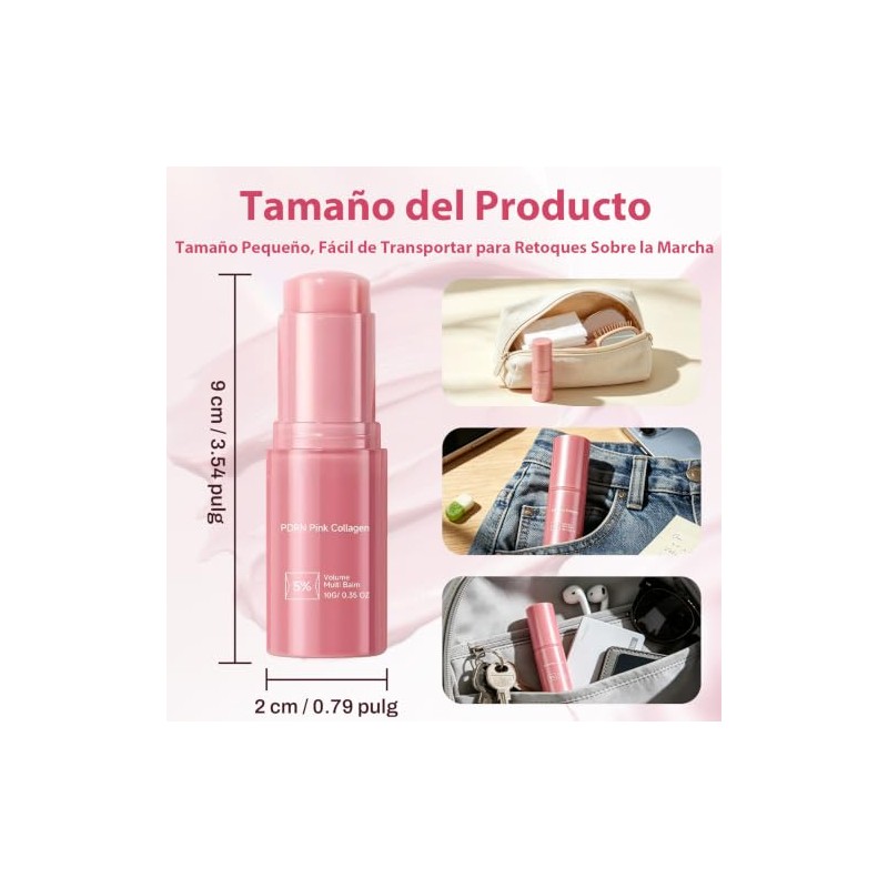 RICZDN - 2PCS PDRN Pink Collagen Volume Multi Balm Stick,