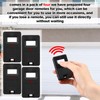 Kingdder 4 Pcs Garage Door Remote 8 Dip Switch Compatible