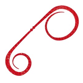 Shimano ED-R06W 004 Tai Laba Fugetsu Bakubaku Tie, Double Curly, M Size, Red Glitter